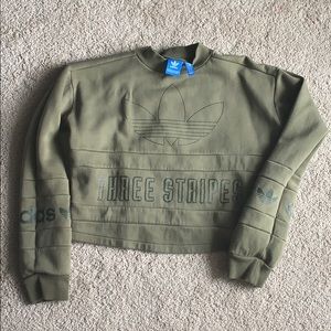 Adidas Originals cropped sweatshirt